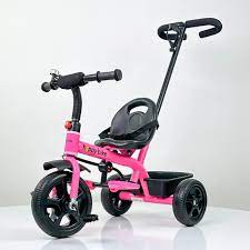 Tricikl HAPPYBIKE, bez tende, mod.448, Roze