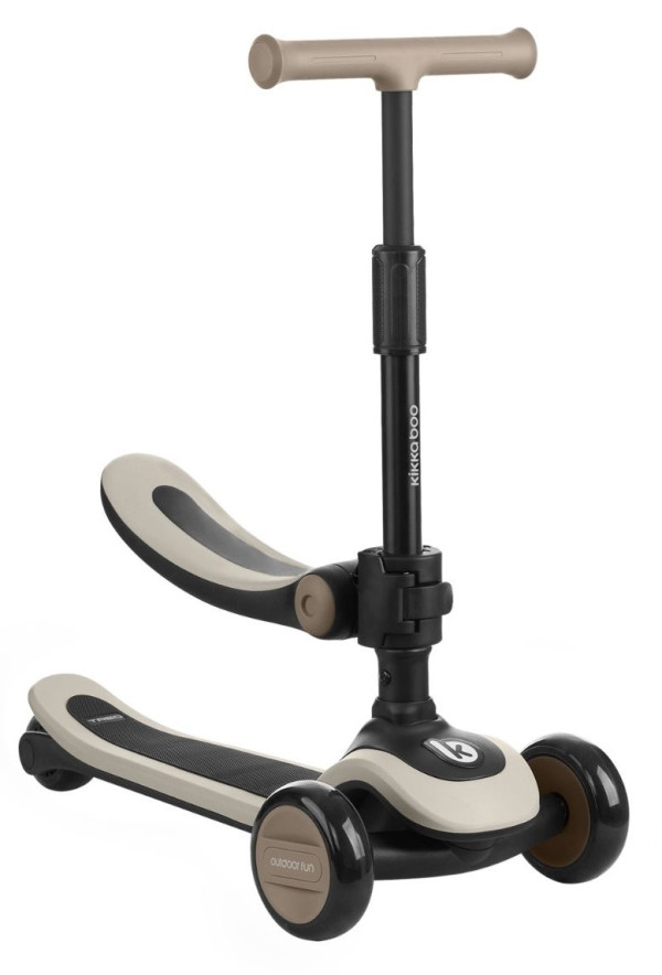 Trotinet sa sedistem TREO, Kikka Boo, do 50kg, Beige