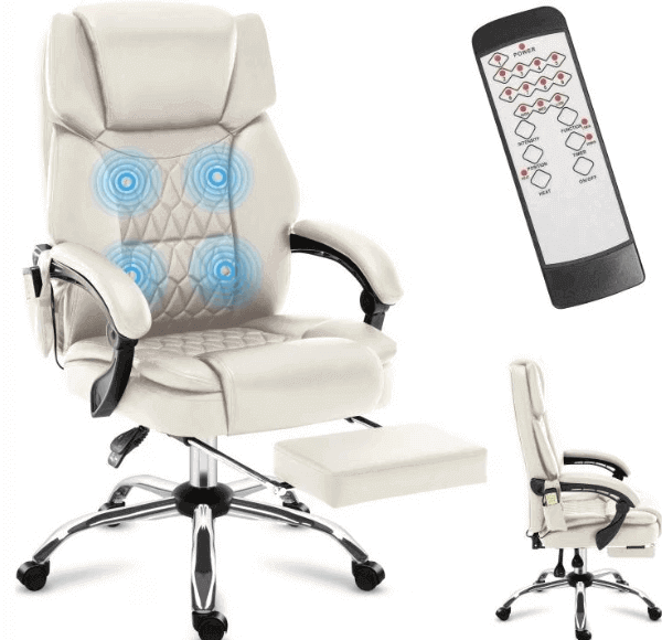 Kancelarijska stolica sa masažerima BOSS 6.0, Mark Adler Beige