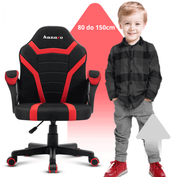 Stolica decija Ranger 1.0 Red Mesh, Huzaro