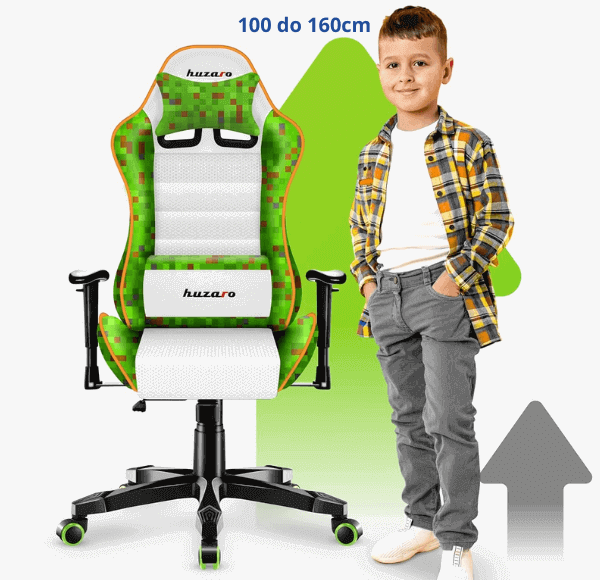 Stolica decija Ranger 6.0, Pixel White, Huzaro