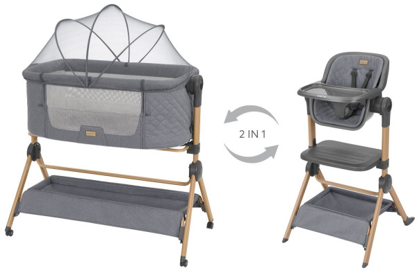 Kolevka + hranilica, Set 2u1, Sleat Me Grey, Kikka Boo