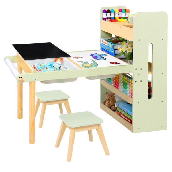 Deciji sto drveni aktivni 3u1, Kinder Home