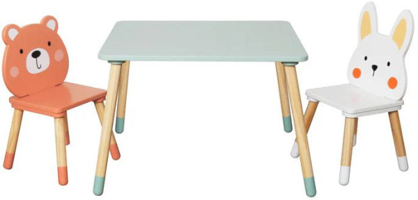 Deciji sto sa 2 stolice MEDA i ZEKA, Kinder Home