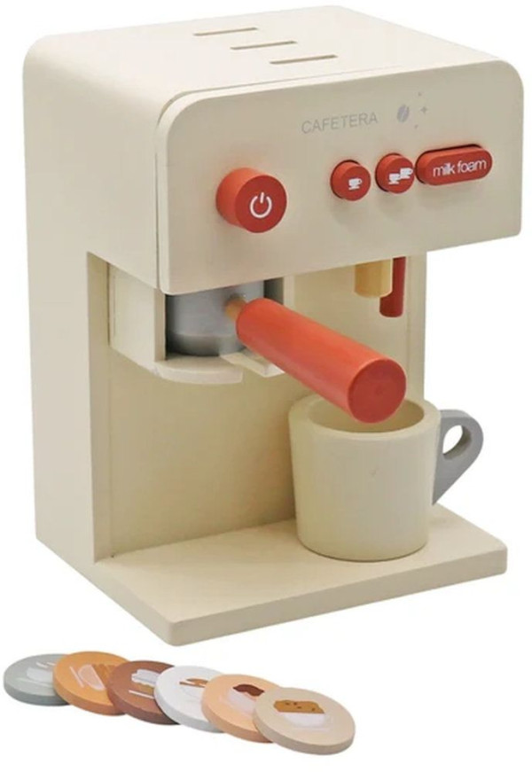 Aparat za kafu deciji drveni set, Kinder Home