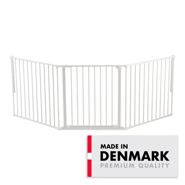 Zastitna ogradica Flex L 90-223cm BabyDan Bela
