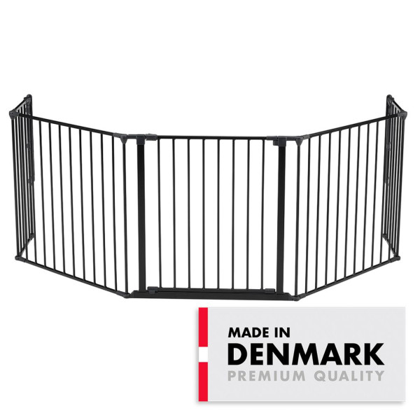 Zastitna ogradica Flex XL 90-278cm BabyDan Crna