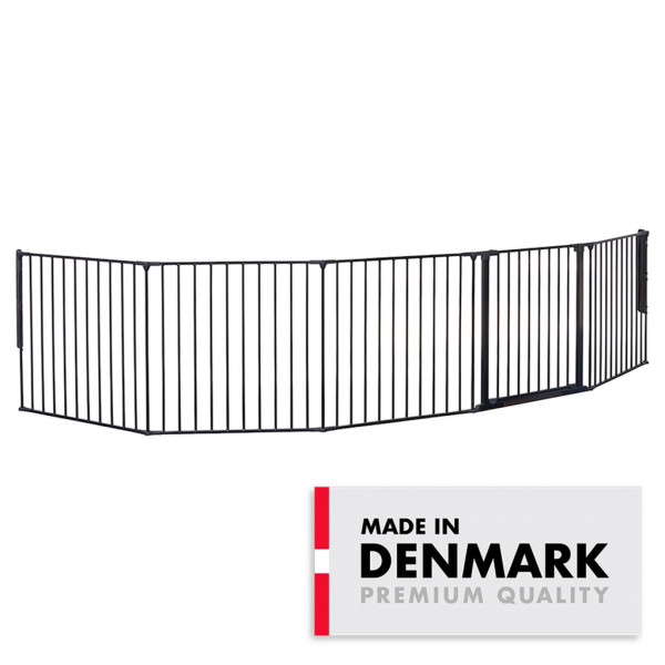 Zastitna ogradica Flex XXL 90-350cm BabyDan Crna