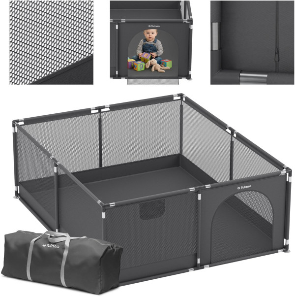 Ogradica za decu COZY 25 150cm Tulano Graphite