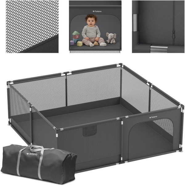 Ogradica za decu COZY 28 200cm Tulano Graphite