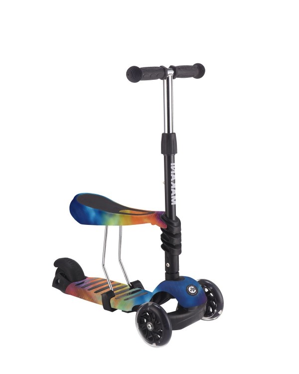 Trotinet MAKANI Ride and Skate 3u1, Kikka Boo, do 50kg Rainbow