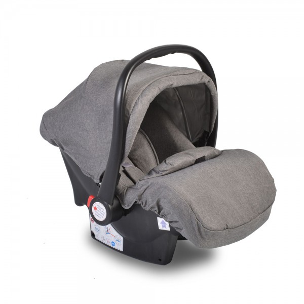 Autosediste nosiljka za bebe MONI (0-13kg), Cangaroo, Dark Grey