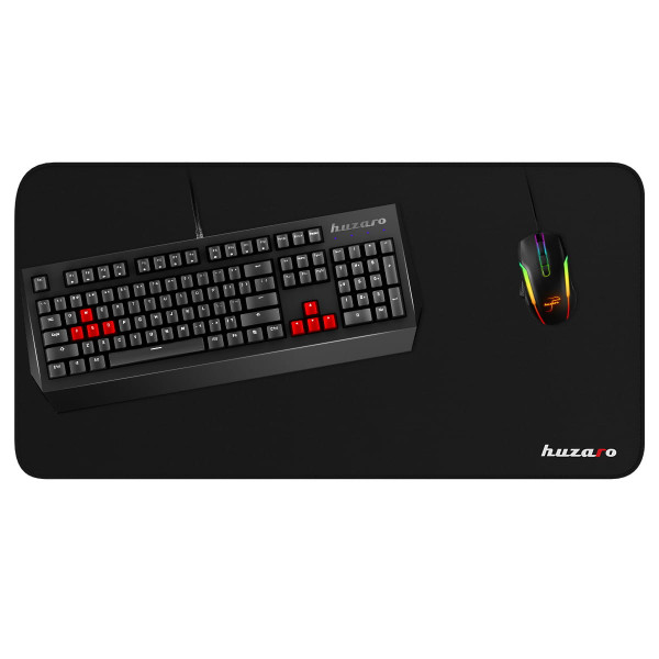 Gaming Podloga za misa i tastaturu XL 1.0, Huzaro, Black