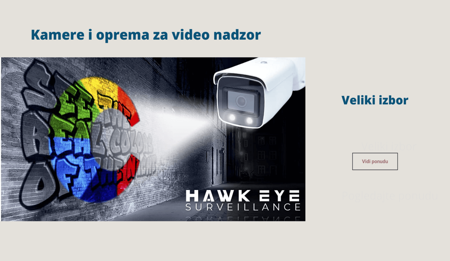 kamera, dome, bullet, turret, hikvision, colorvu, ip kamere, analogne, dvr, snimaci, video nadzor, unutrasnje, spoljasnje